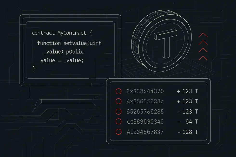 Bir blockchain tarayıcısı aray&uuml;z&uuml;n&uuml;n temel &ouml;ğeleri.