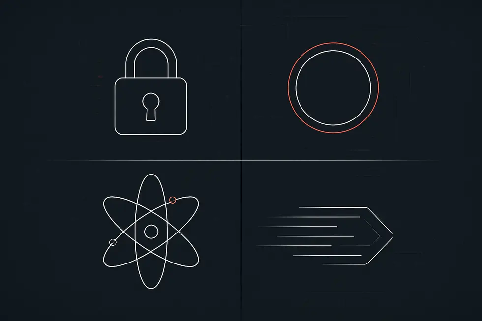 Bloklardan oluşan merkeziyetsiz blockchain yapısının g&ouml;rsel temsili.