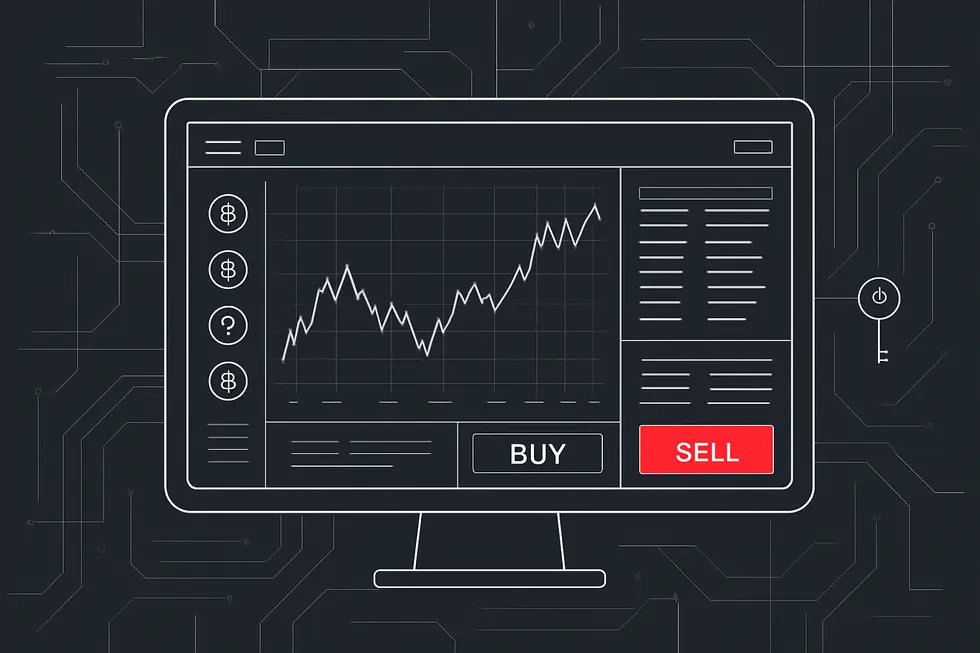 CEX platformlarının kullanıcı dostu ana işlem ekranı.