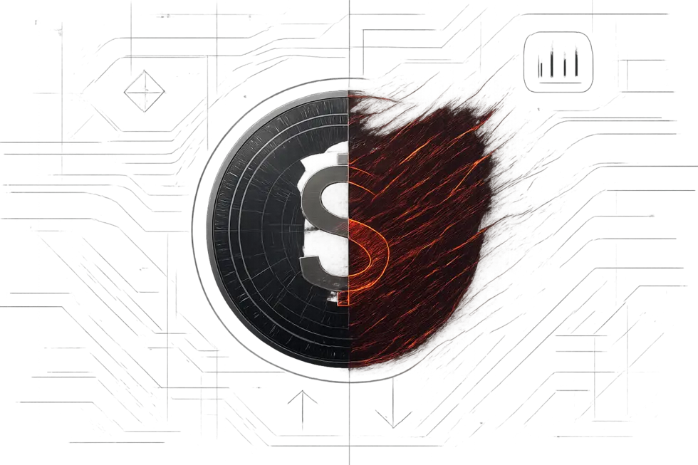 Tokenomik kavramlarını g&ouml;rselleştiren minimalist bir şema.