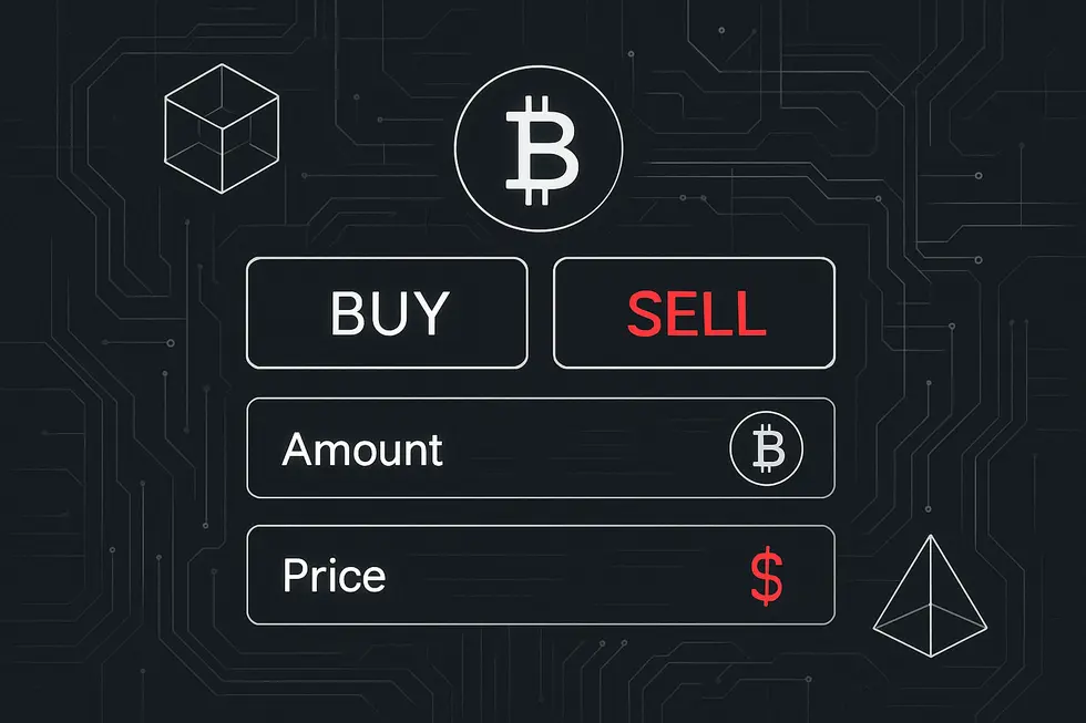 Kriptopara sisteminin ve blockchain bağlantılarının şematik g&ouml;sterimi.