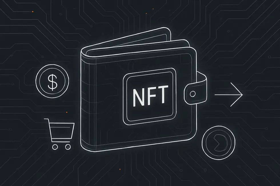 NFT’nin dijital varlıklar üzerindeki benzersizliğini gösteren bir görsel.