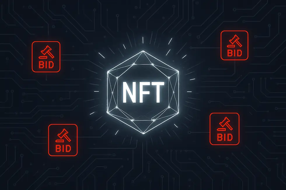 NFT’nin dijital varlıklar üzerindeki benzersizliğini gösteren bir görsel.