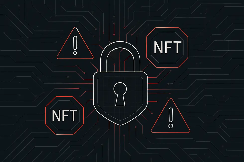 NFT’nin dijital varlıklar üzerindeki benzersizliğini gösteren bir görsel.