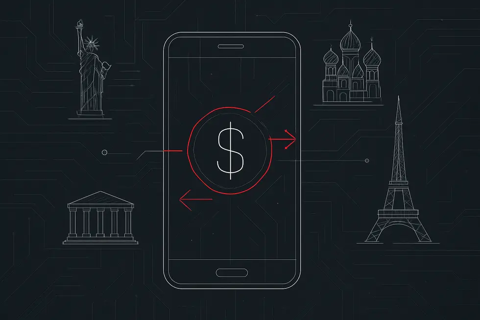 Stablecoin&rsquo;in değer istikrarını simgeleyen teknik bir diyagram.