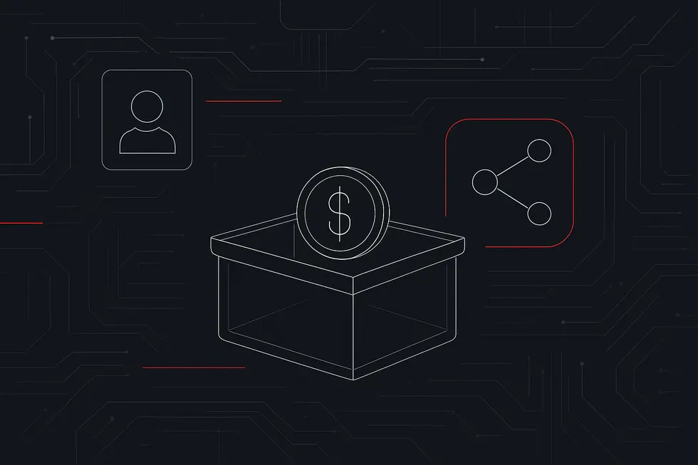 Staking işlemini simgeleyen minimal blokzincir ağı g&ouml;rseli.